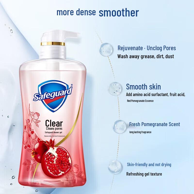 Safeguard Red Pomegranate Detoxifying Shower Gel