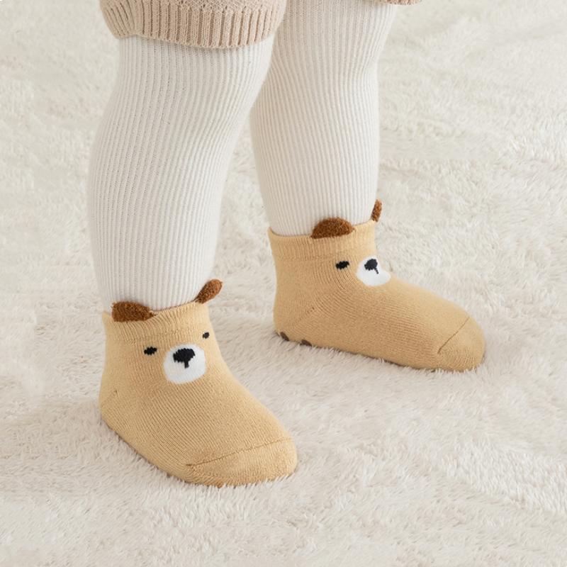Kinder Rutschfeste Socken Niedliches Cartoon Wintermuster Kinder Jungen Mädchen Boden Babysocken Bequem für Kleinkinder