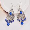 1 Pair Bohemia Style Tassel Earrings Women Waterdrop Pendant Dangling Earring Girls Ethnic Ear Jewelry