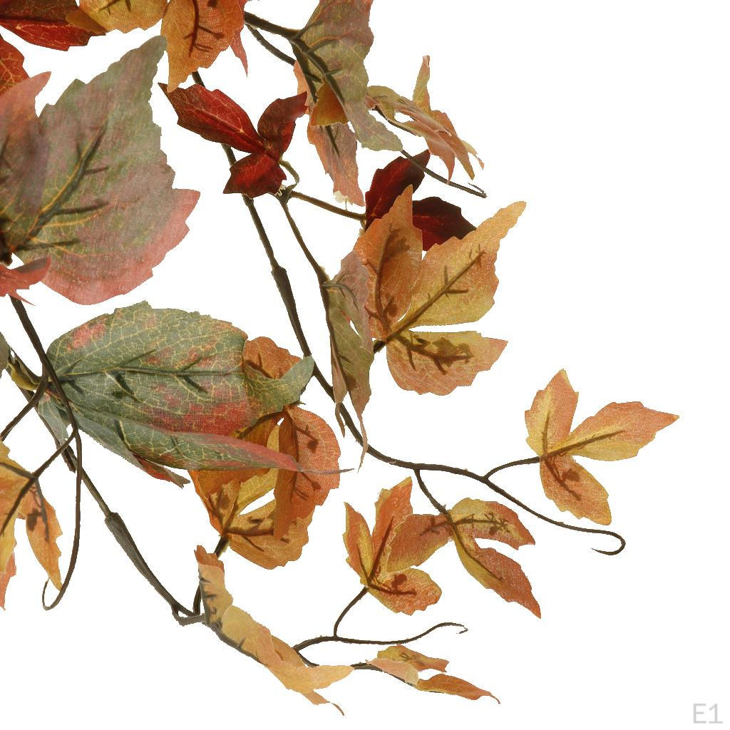 Artificial Maple Leaves Simulation Vine Silk Fall Hand Craft Wall Hanging Decor