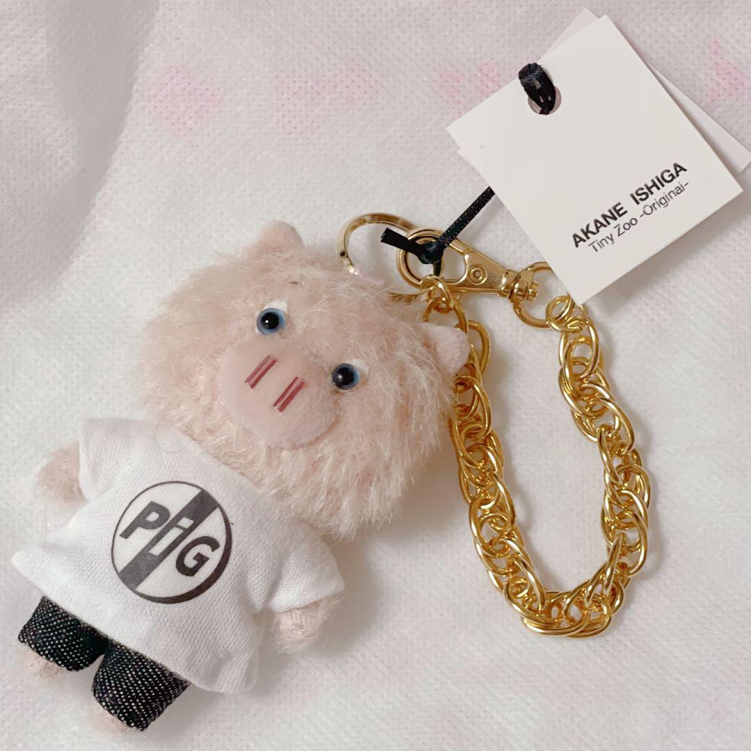 

[USED] Tiny Zoo Artist Wool Felted Teddy Bear Handmade Plush Pig