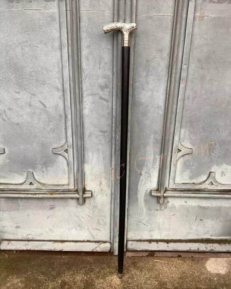 Antique Walking Stick, Wooden Cane, Classic Handle