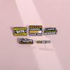 Creative Cute Lettering Brooch In Vibrant Colors For Fashionable Bag Accessories