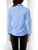 Classic Women's White Office Shirts with Contrasting Collars and Cuffs - European, American, Japanese, Korean Styles