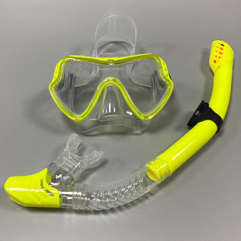 Unisex Large Frame Silicone Diving Mask & Snorkel Set