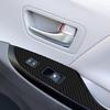 2Pcs Carbon Fiber Interior Front Door Control Cover Trim For Toyota Sienna