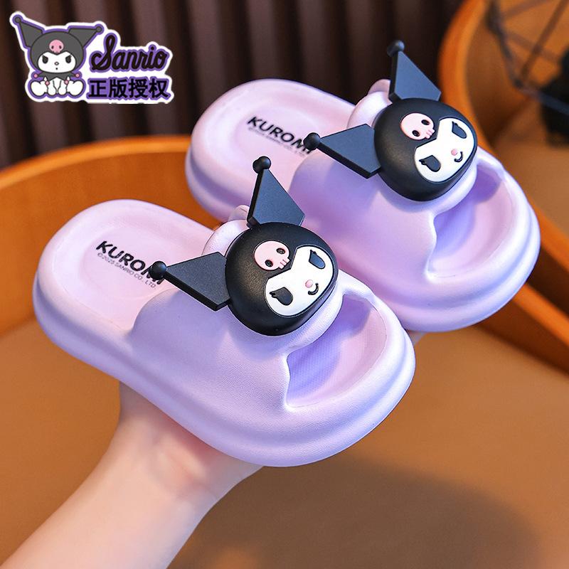Kuromi Summer Children s Sandals for Girls, Parent-Child Non-Slip Girls Sandals 150Code(Inner Length14CM