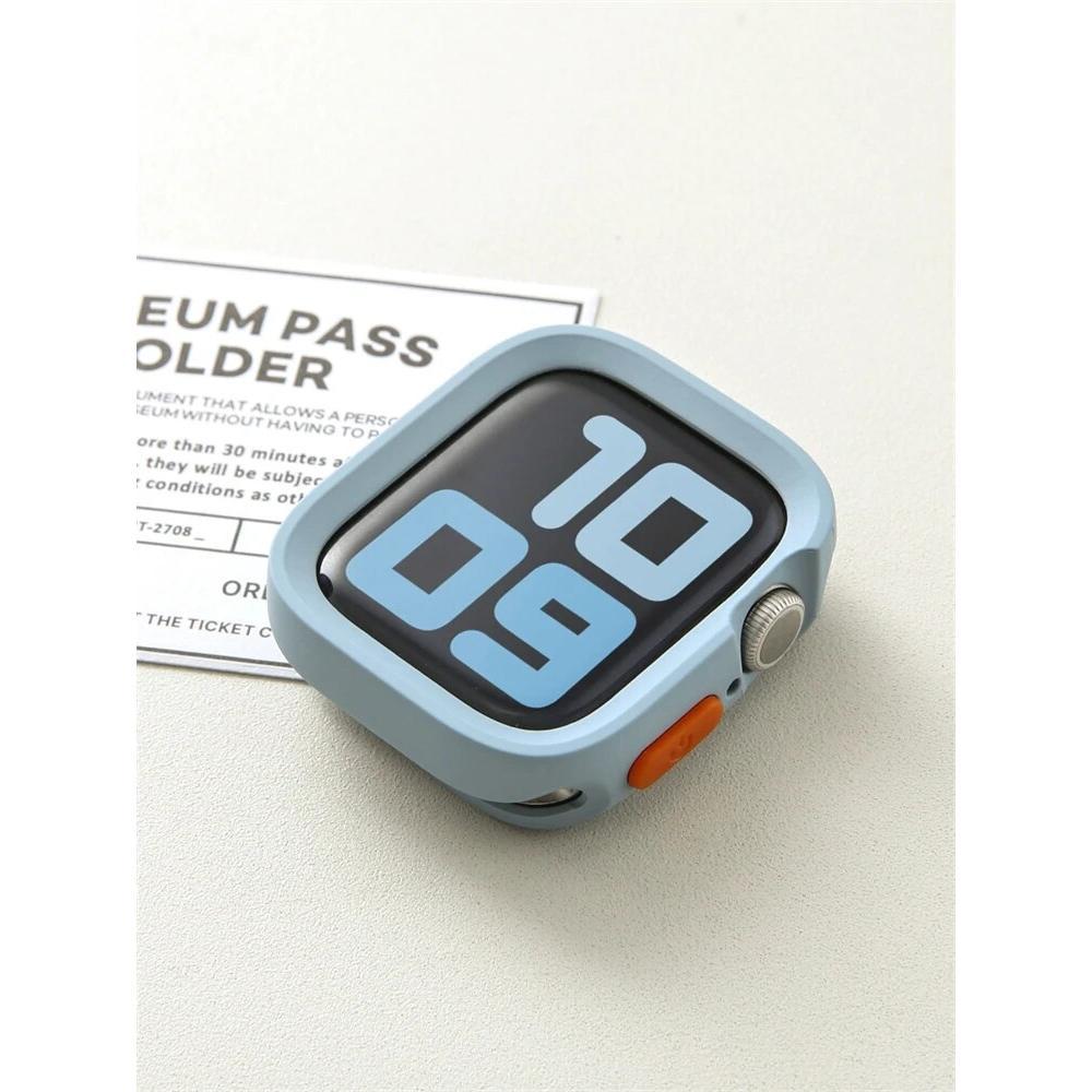 Bumper Soft Silicone Case For Apple Watch 10 9 8 7 6 SE 5 Anti-drop Matte Cover For Iwatch 49mm 41mm 42mm 46mm 40mm 44mm 45 Mm