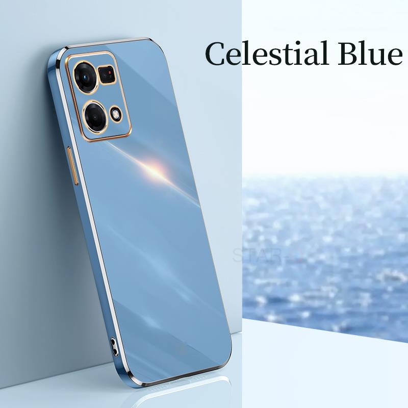 Reno7 Reno8 5 Lite Luxury Plating Ring Holder Case For Oppo Reno 7 8 6 5 Lite 9 Pro 4g 5g Silicone Stand Back Cover Reno5 5lite