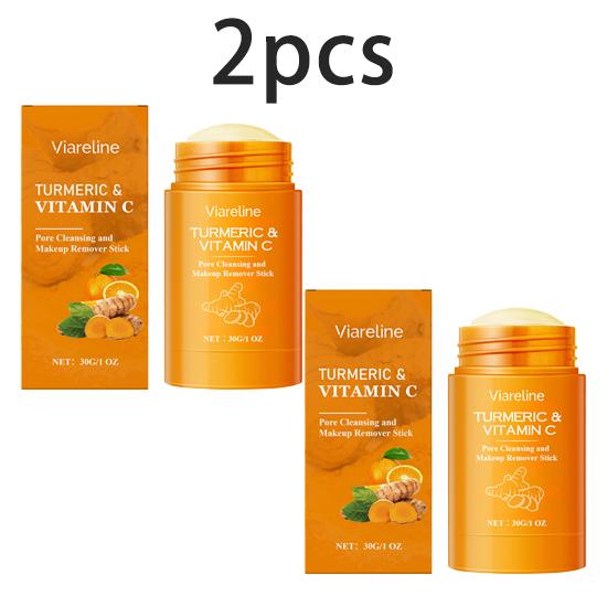Viareline Turmeric Vitamin C makeup Remover stick gentle, moisturizing, cleansing facial makeup suitable for refreshing and non-stick 30g