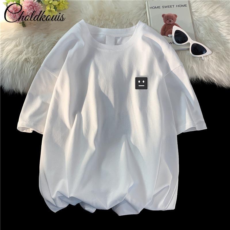 

T-shirt Men s Short Sleeved New Loose Casual Ins Korean Version Trendy Clothes Men s Printed Round Neck Pattern Fashionable S