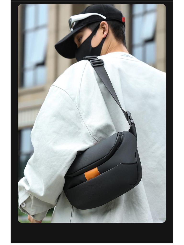 Trendy Men's Minimalist Crossbody Backpack: Lightweight, Stylish, and Functional for Outdoor Use