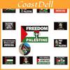 Palestine Flag Premium Quality Polyester Material Outdoor Flag Plastic Flagpole Size Options Available Vibrant Colors Suitable For Various Occasions
