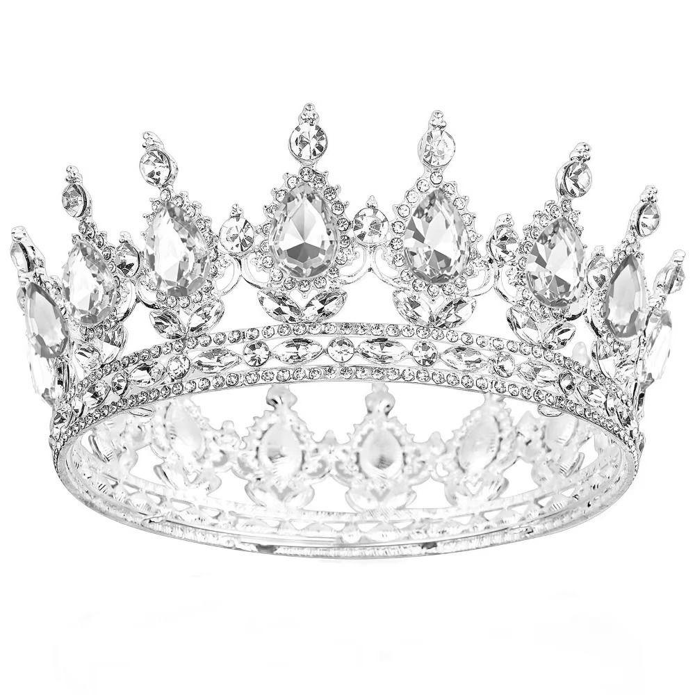 Strass Brautkronen Kuchen Dekorationen Königin Prinzessin Tiara Haar Accessoires