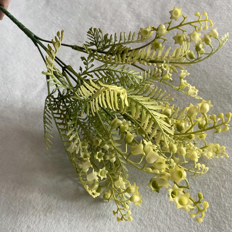 Plastic Flexible Artificial Hemiboea Bicornuta Plants Decoration Table