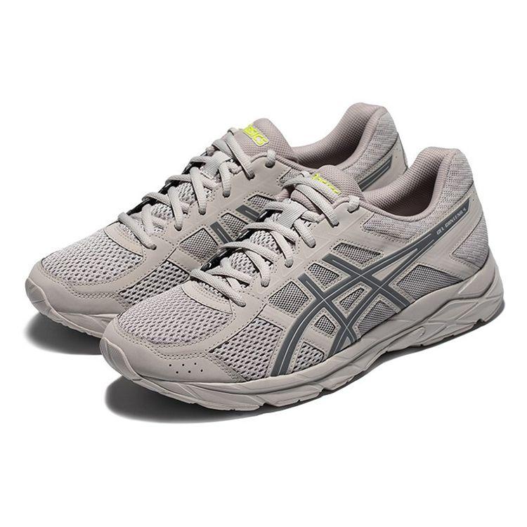 Asics Gel-Contend 4 Retro Fabric Durable Breathable Lightweight Low-Top Casual Running Shoes Men Sneaker Gray Blue T8D4Q-029