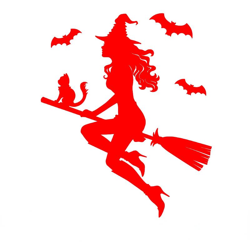 LYKX Customized Creative Stickers for Cars Witch Decorations Raincoats and Sunscreen Vinyl Decal