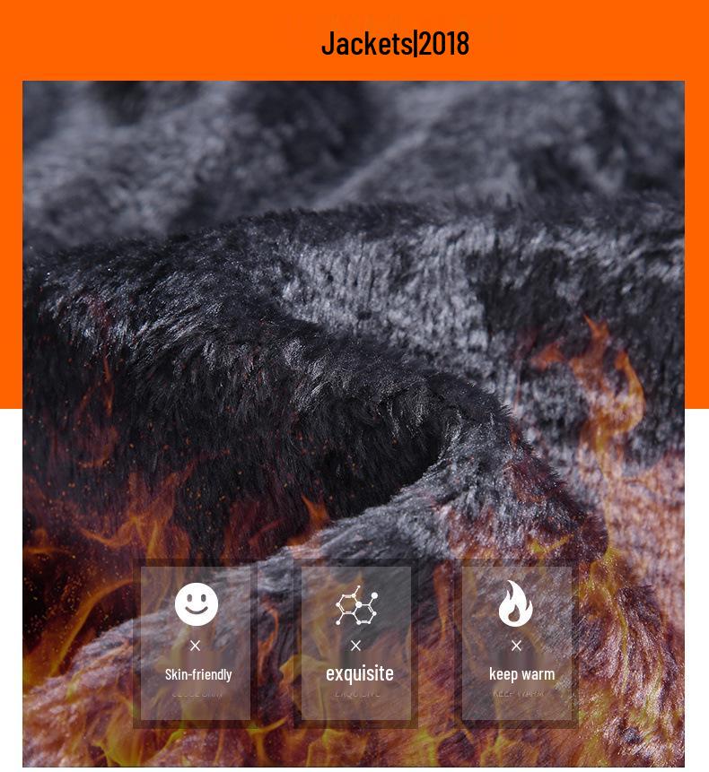 Zimní venkovní větruodolná teplá bavlněná bunda pro páry