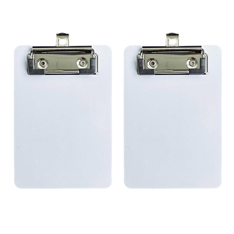 2 Pcs Document Clipboard with Hanging Hook Small Clipboards Plastic Clipboard Writing Board
