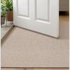 Fußmatte Eingangsbereich Gummirückseite 120x65 Für Flur Beige