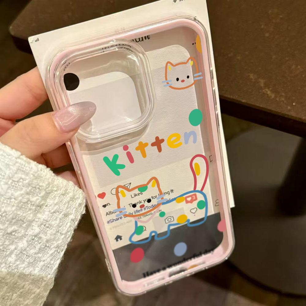 Malovaný kryt na telefon pro iPhone 17 11 12 13 14 15 16 iPhone 17 12 13 14 15 16 Pro 17 12 13 14 15 16 Pro Max  Vysoce kvalitní malovaný zvířecí roztomilý kryt na telefon