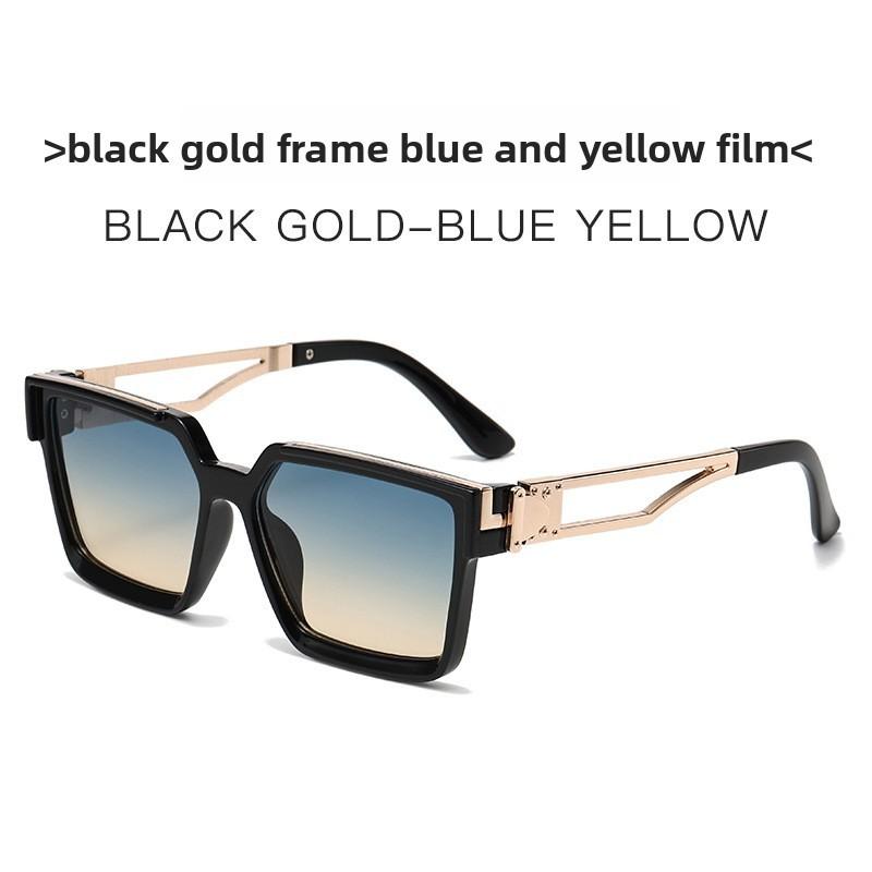 Millionaire Square Sunglasses With Uv400 Polarized Lenses For Fashionable Summer Wear
