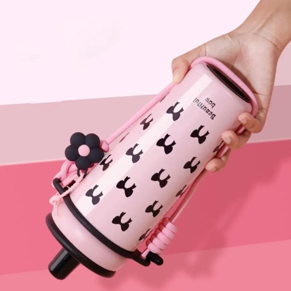 Large Capacity Straw Thermal Cup Leak-proof Car Water Cups Durable Coffee Mug Travel