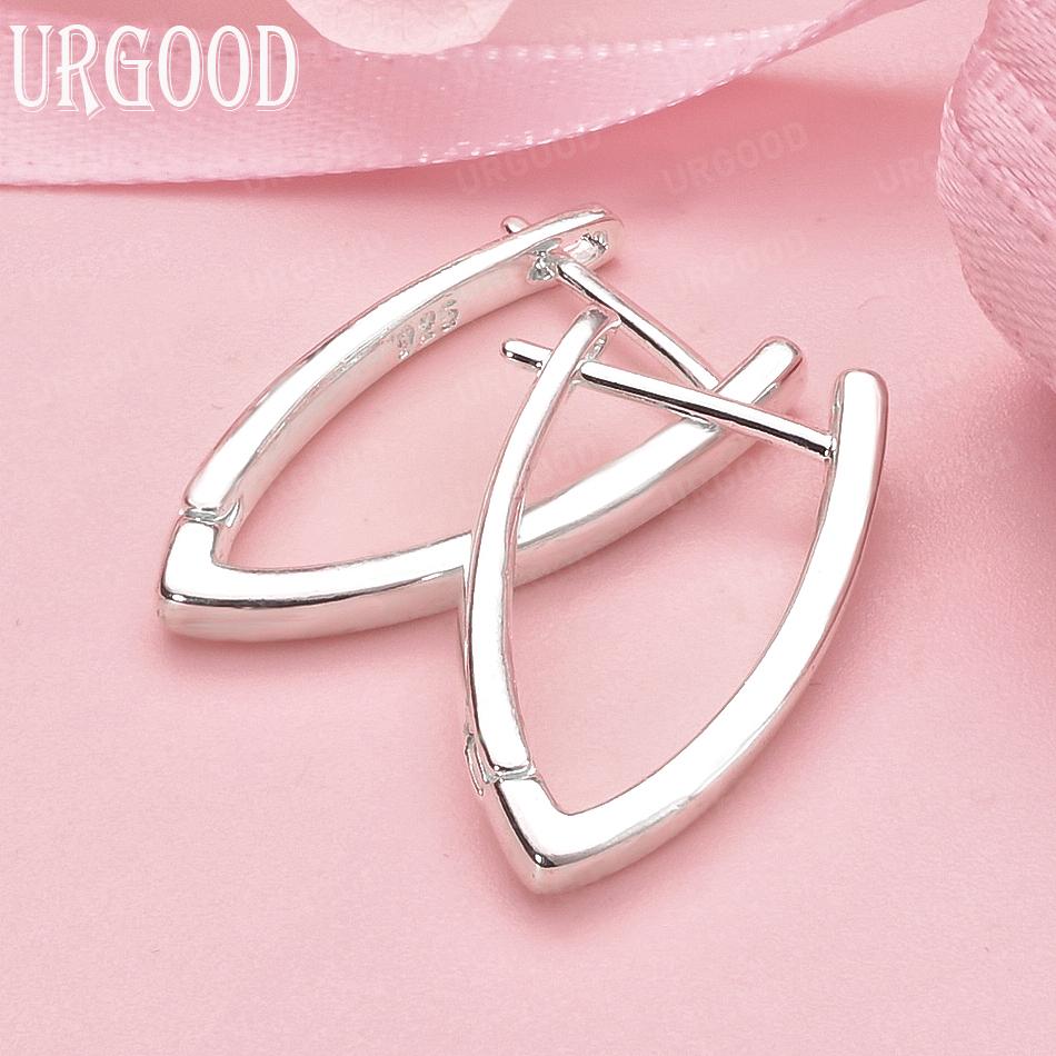 

Серьги-гвоздики из стерлингового серебра 925 пробы в форме буквы V Свадебный подарок Ювелирные изделия 11mm*20mm