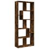 Vidaxl Partition Shelf, Smoked Oak, 67X25X161.5 Cm