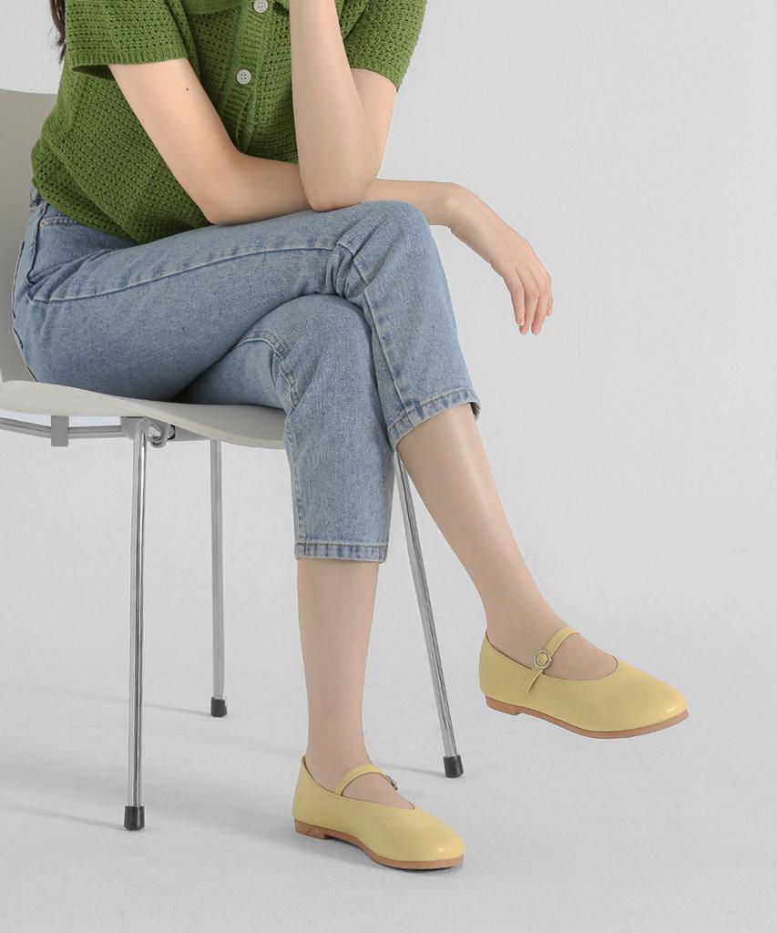 Chaakan Epic Round Mary Jane Flats Pmltr1F103
