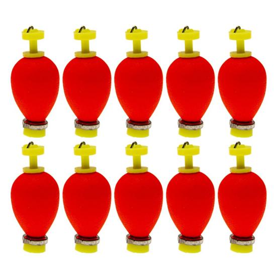 10/16Pcs EPS Foam Fishing Float with Weights Long Casting Lightweight High Visibility Buoyancy Ball Buoy Bobber Float Saltwater Freshwater