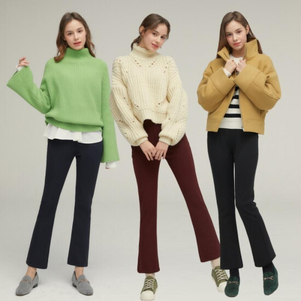 Baiyu Semi Flare Fit Fleece Pants 3 Options Ptaw