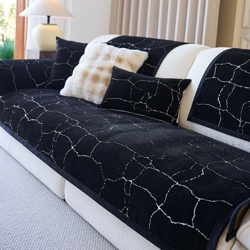 Sofa Cushion, Universal In All Seasons, Non-Slip And Dirt-Resistant Seat Cushion, Chenille Anti-Cat Scratch Sofa Cover, Cloth Towel