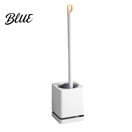 Wall Mounted Toilet And No-touch Sanitary with Scrubber Brush Brush Hole-Free Design Drainage Base High-Density Bristles Non-Slip Handle Hygienic
