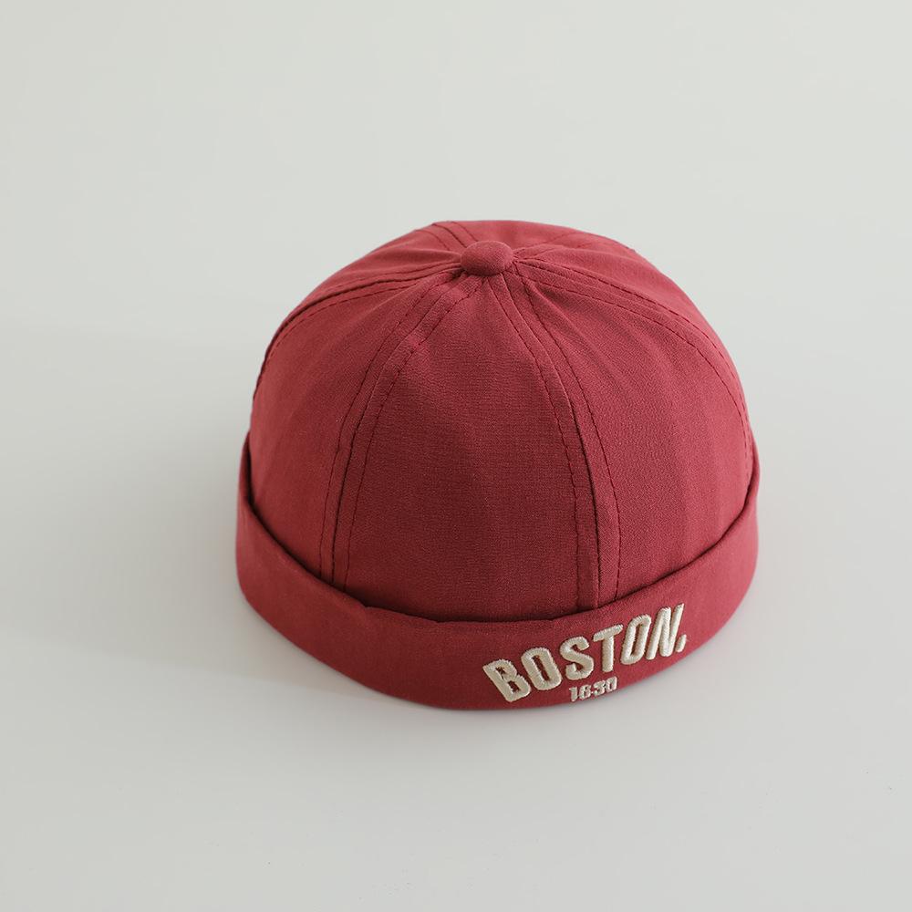 New Letter Baby Brimless Hat Autumn Summer Baby Boys Girls Dome Melon Cap Toddler Kids Landlord Hats Beanies 50cm