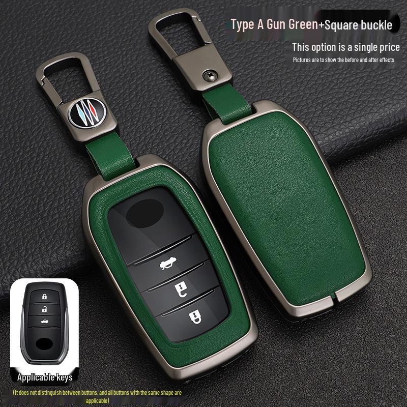 Toyota RAV4 Smart Key Zinc Alloy Leather Protective Case