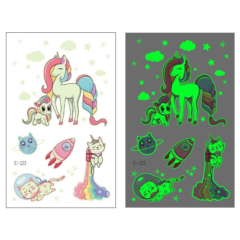 

Детская вечеринка, украшение для лица, макияж, татуировка, наклейка с изображением русалки, забавная временная татуировка, наклейка с переносом воды, 1 шт. 75*120mm