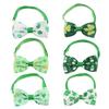 Dog Top Hat Collar Holiday Shamrocks for Small Medium Girl Dogs Cats Dog Collar Necklaces Kerchief Costumes