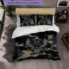 Serbia Pattern 3 Pieces Bedding Set Soft Microfiber Duvet Cover with Pillow Cases for Bedroom
