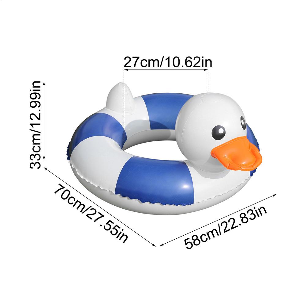 Duck-Shaped Baby Swim Ring Inflatable Kids Swim Trainer Toddler Waist Float Cute Children s Swimming Flotation Aid for Pool
