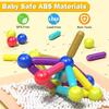 Bricks Magnetic Construction Puzzle Toy Movable Magnetic Sticks Montessori Toy  Desktop Decoration