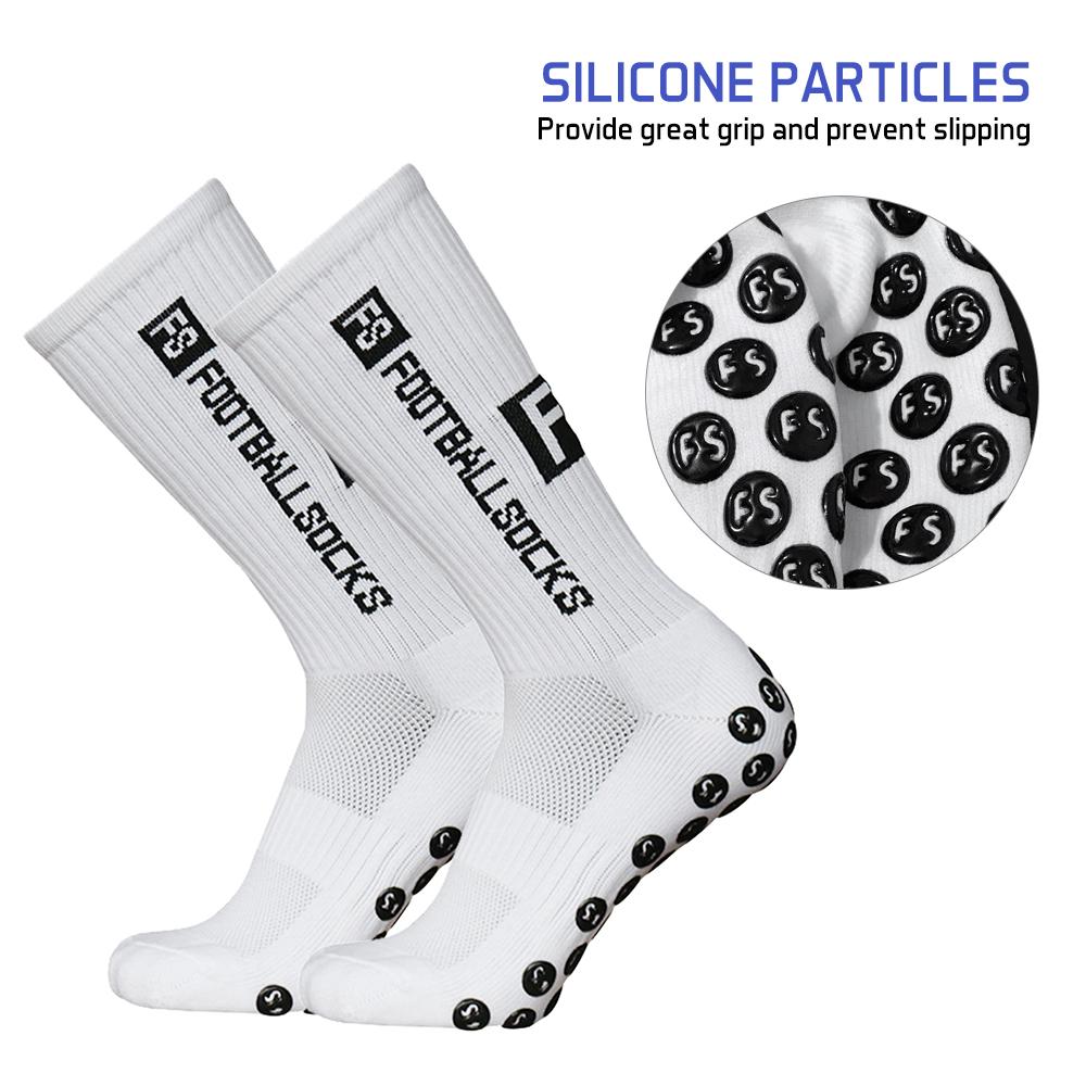 Calcetines para correr para deportes al aire libre, calcetines elásticos, calcetines atléticos de fútbol, ​​calcetines antideslizantes con empuñaduras