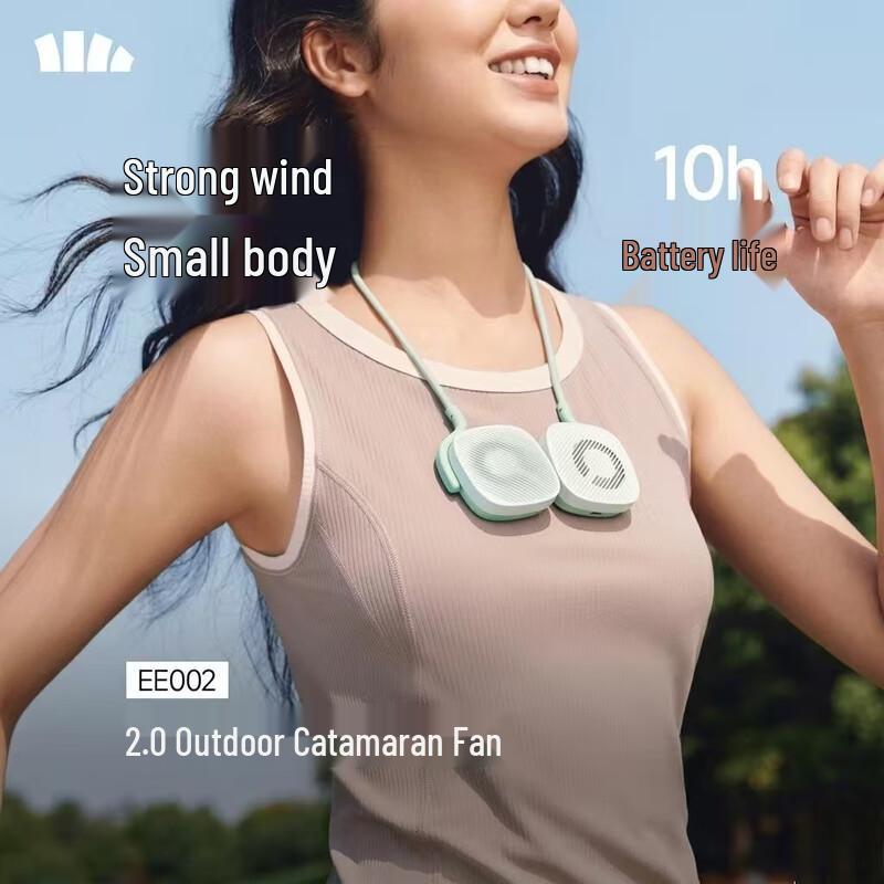 Beneunder Dual-Body Portable Magnetic Neck Fan