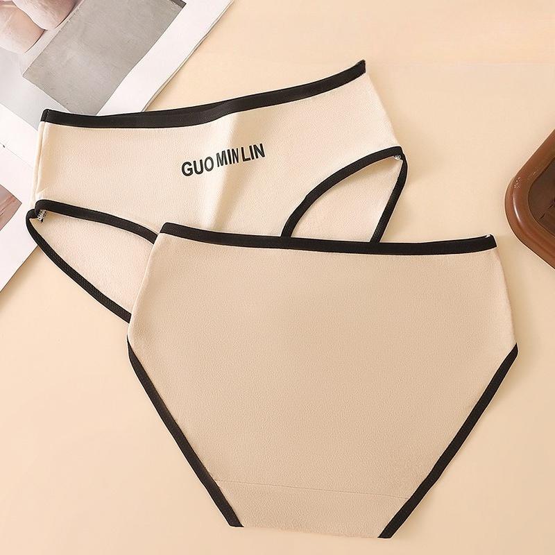 Women's Briefs Cotton Comfortable Underpants Female Sports Low Waist Panties