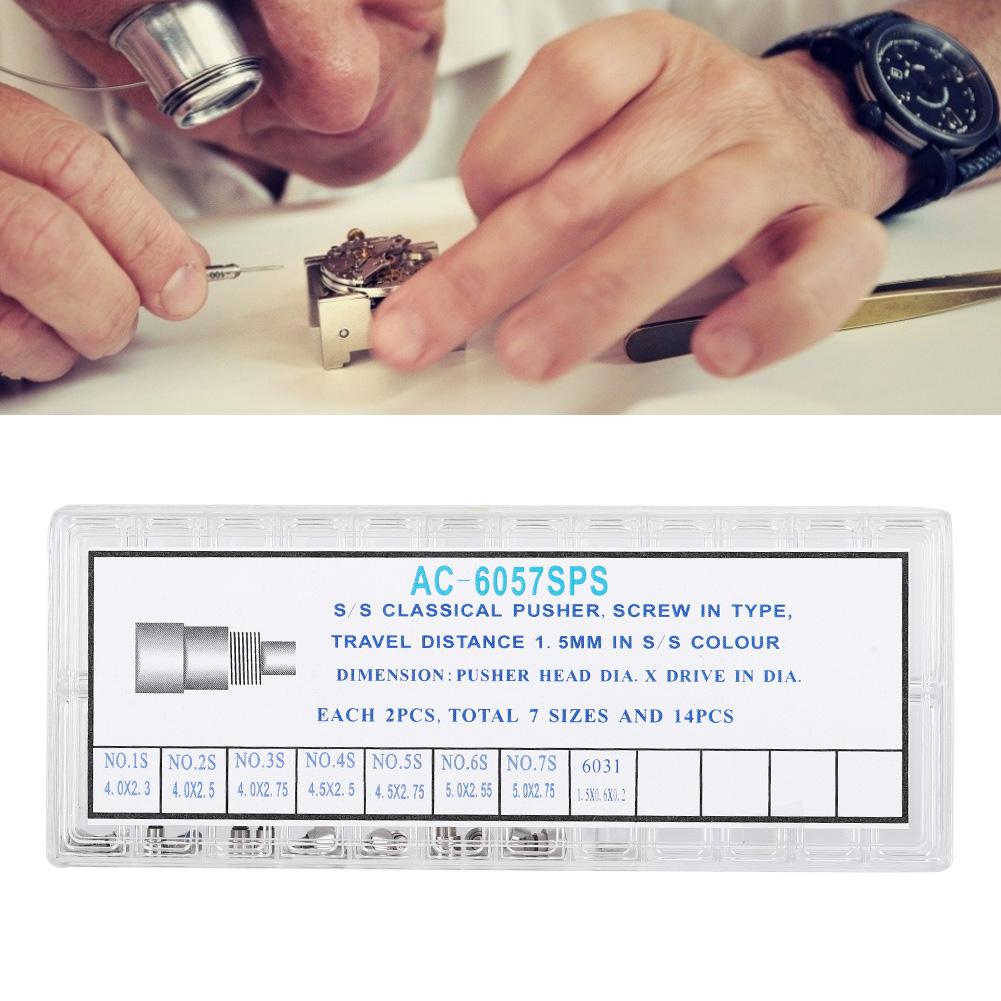 ScrewIn Type Watch Crown Chronograph Button Watch Pusher Accessory AC6057SPS