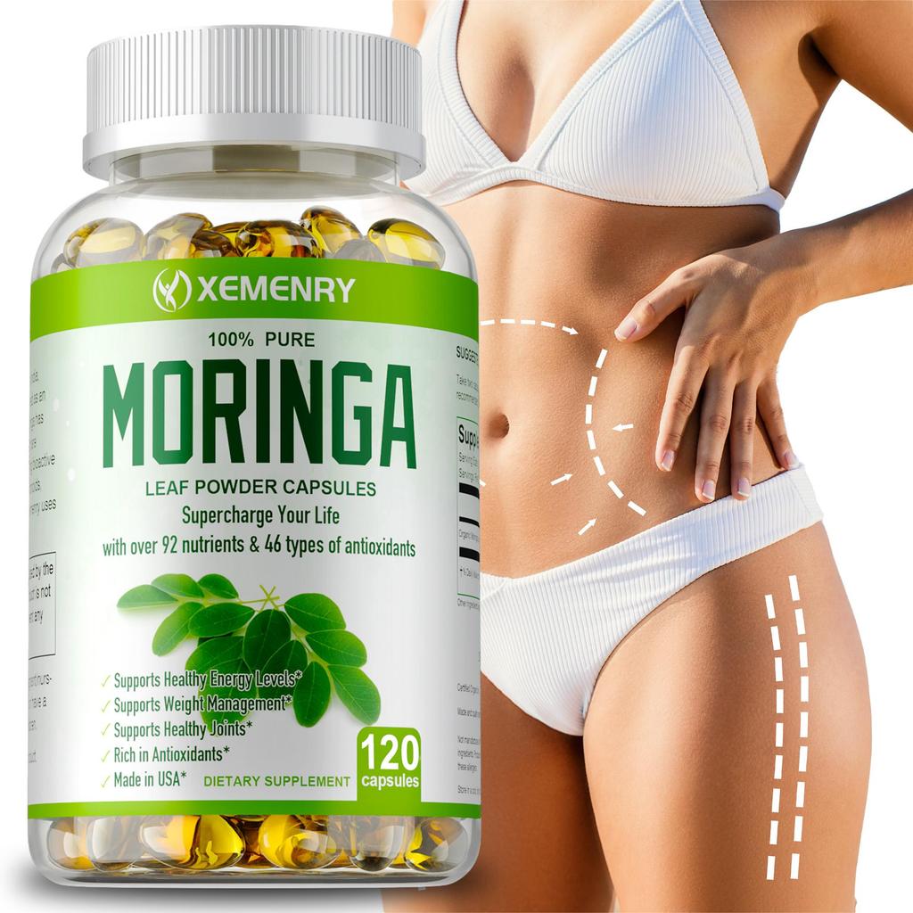 Kapsułki Moringa 1000mg - Organiczne, Naturalne, Przeciwstarzeniowe