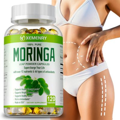 Moringa 1000mg Capsules - Organic, Natural, Anti-Aging