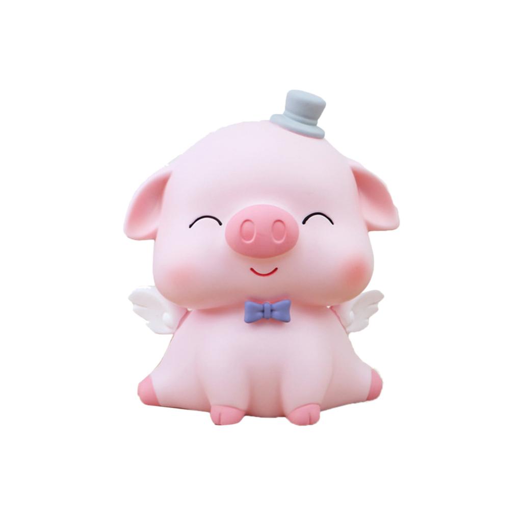 Piggy Bank Cute Cartoon Pig Shape Small Portable Piggy Bank Decorative Ornament for Little Girls Chi