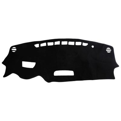 Black Polyester Car Non-Slip Dashmat Dashboard Cover Pad Protector with HUD Hole Fit for Mazda CX-3 2015- Left Hand Drive