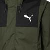 PUMA Unisex Outdoor Colorblock Logo Sports Hooded Jacket Olive Green 848287-02